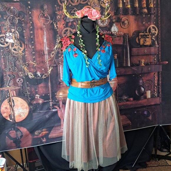 Sheilay Other - SHIELAY top, LIVA GIRL skirt, belt and headband complete outfit M